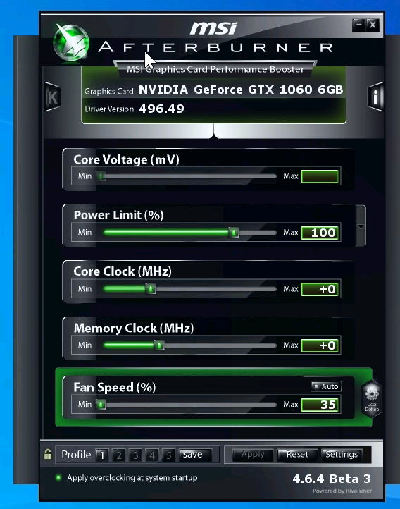 Power limit slider present in MSI Afterburner.