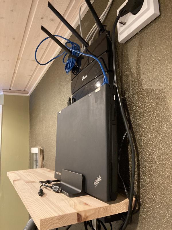 Another angle of the setup.