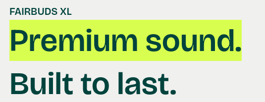 Premium sound? Not so sure about that.